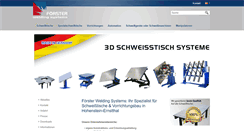 Desktop Screenshot of forster-welding-systems.com